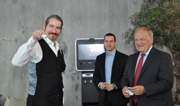 Bitcoin Suisse founder Niklas together with former Swiss Federal Councilor Mr. Schneider-Ammann,