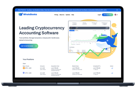 WhaleBooks.com – software de impuestos criptográficos para facilitar su cálculo y cumplir con las normas